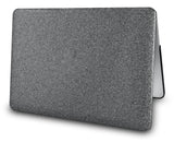 KECC Macbook Case with Cut Out Logo + Keyboard Cover Package | Grey Sparkling