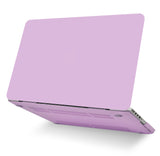 KECC Macbook Case with Cut Out Logo + Keyboard Cover and Sleeve Package | Lavender