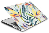 KECC Macbook Case with Cut Out Logo + Keyboard Cover, Screen Protector and Sleeve Sleeve Bag and USB |Leaf - Colorful 3