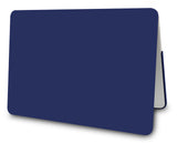 KECC Macbook Case with Cut Out Logo + Keyboard Cover Package | Color Collection - Matte Navy