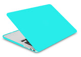 KECC Macbook Case with Cut Out Logo + Keyboard Cover Package | Color Collection - Matte Tiffany Blue