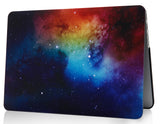 KECC Macbook Case with Cut Out Logo + Keyboard Cover and Screen Protector Package | Galaxy Space Collection - Night Dream
