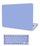 KECC Macbook Case with Cut Out Logo + Keyboard Cover Package | Color Collection - Pale Blue
