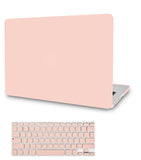 KECC Macbook Case with Cut Out Logo + Keyboard Cover Package | Color Collection - Pale Pink
