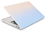 KECC Macbook Case with Cut Out Logo + Keyboard Cover Package |   Pale Pink Serenity Blue