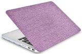 KECC Macbook Case with Cut Out Logo + Keyboard Cover Package | Color Collection - Purple Fabric