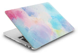 KECC Macbook Case with Cut Out Logo + Keyboard Cover, Screen Protector and Sleeve Package | Painting Collection - Rainbow Mist 2
