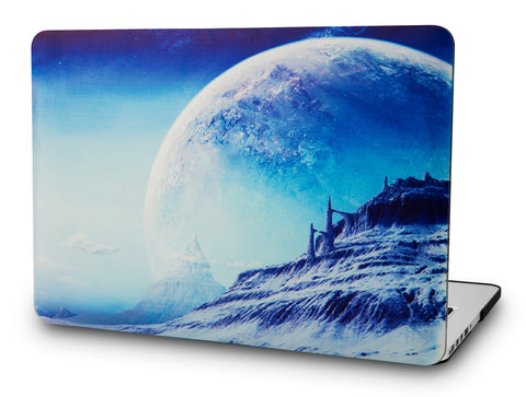 KECC Macbook Case with Cut Out Logo | Galaxy Space Collection - Snowy