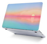 KECC Macbook Case with Cut Out Logo + Keyboard Cover, Screen Protector and Sleeve Package | Color Collection - Sunset