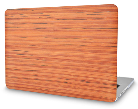 KECC Macbook Case with Cut Out Logo | Leather Collection - Wood Leather 32