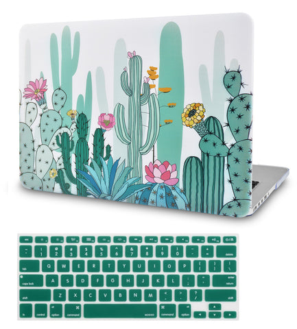 KECC Macbook Case with Cut Out Logo + Keyboard Cover Package |  Cactus 3