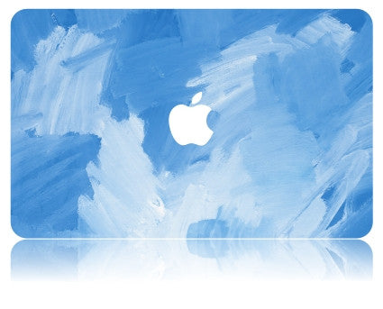 Macbook Case | Oil Painting Collection - Sky Blue Paint - Case Kool