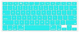 KECC Macbook Case with Cut Out Logo + Keyboard Cover and Sleeve Package | Matte Tiffany Blue