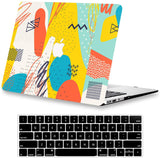 KECC Macbook Case with Cut Out Logo + Keyboard Cover Package |  graffiti