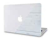 Macbook Case | Color Collection - Pale Pink White Wood - Case Kool
