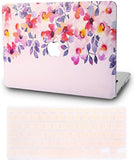 KECC Macbook Case with Keyboard Cover Package | Flower 2