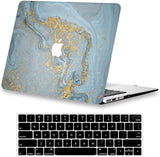 KECC Macbook Case with Keyboard Cover Package | Gilded blue