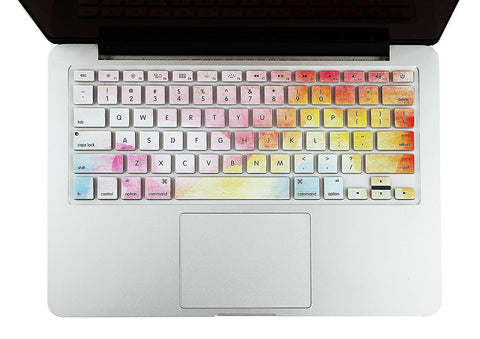 Macbook Ultra-Thin Keyboard Cover - Rainbow Mist (US/CA keyboard) - Case Kool