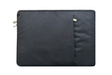 Macbook Case with Keyboard Cover, Screen Protector and Sleeve Package | Leather Collection - Black Leather - Case Kool