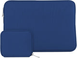KECC Macbook Case with Cut Out Logo + Keyboard Cover + Slim Sleeve + Screen Protector + Pouch |Blue