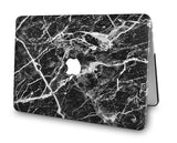 Macbook Case | Leather Collection - Black Marble 3 - Case Kool