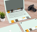 Macbook Decal Skin | Paint Collection - Cartoon Cat4 - Case Kool