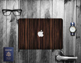 Macbook Decal Skin | Paint Collection - Dark Wood Grain - Case Kool