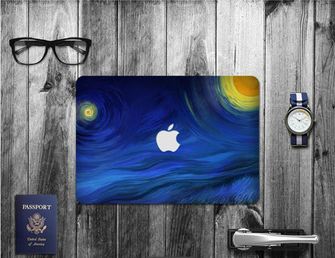 Macbook Decal Skin | Paint Collection - Blue Flow - Case Kool