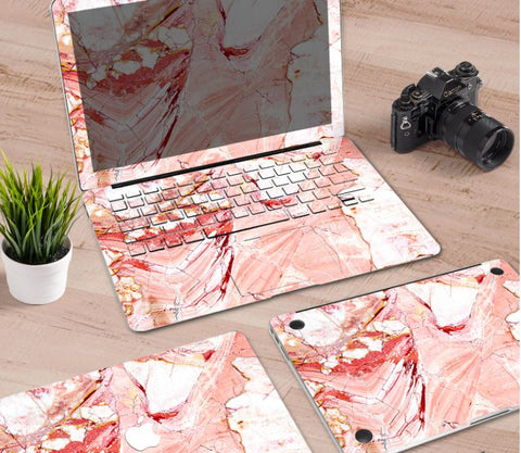 Macbook Decal Skin | Paint Collection - Pink Marble2 - Case Kool
