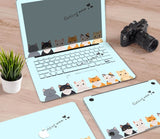 Macbook Decal Skin | Paint Collection - Cartoon Cat3 - Case Kool