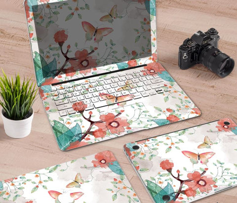 Macbook Decal Skin | Paint Collection - Flower Cluster - Case Kool
