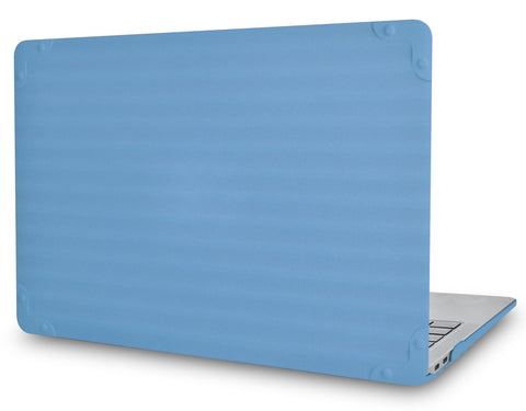 KECC Macbook Case with Cut Out Logo | Color Collection - Baby Blue Luggage
