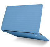 KECC Macbook Case with Cut Out Logo + Keyboard Cover | Color Collection - Baby Blue Luggage