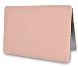 KECC Macbook Case with Cut Out Logo | Color Collection - Baby Pink Luggage