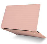 KECC Macbook Case with Cut Out Logo + Keyboard Cover | Color Collection - Baby Pink Luggage