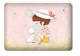 Macbook Decal Skin | Paint Collection - Girl & Cat - Case Kool