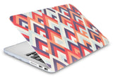 KECC Macbook Case with Cut Out Logo + Keyboard Cover, Screen Protector and Sleeve Sleeve Bag and USB |Colorful Triangles 2