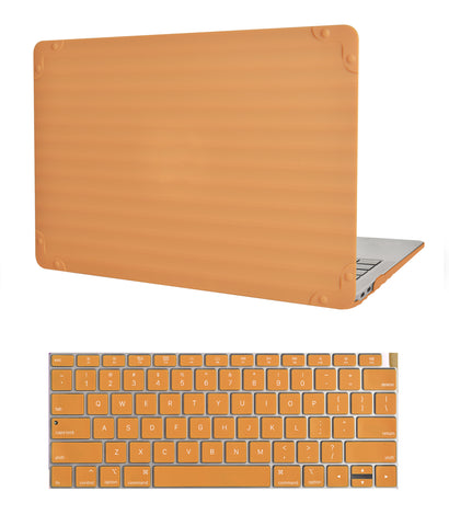 KECC Macbook Case with Cut Out Logo + Keyboard Cover | Color Collection - Custard Luggage
