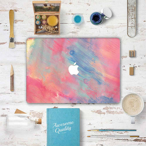 Macbook Decal Skin | Water Painting Collection - Pink Dream - Case Kool