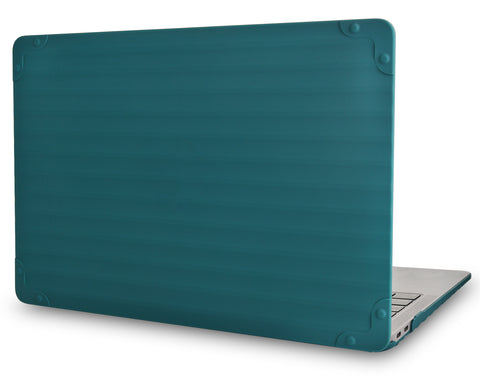KECC Macbook Case with Cut Out Logo | Color Collection - Dark Green Luggage
