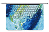 Macbook Decal Skin | Paint Collection - Blue Ink Paint - Case Kool