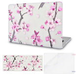 KECC Macbook Case with Cut Out Logo + Keyboard Cover and Screen Protector Package | Floral Collection -Flower 10