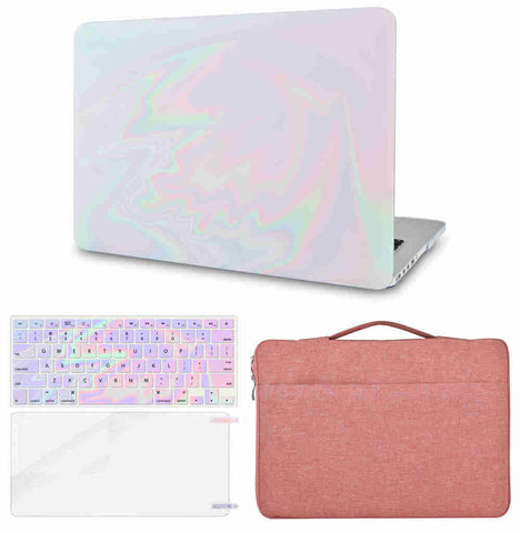KECC Macbook Case with Cut Out Logo + Keyboard Cover, Screen Protector and Sleeve Bag |Fantasy 2