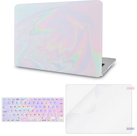 KECC Macbook Case with Cut Out Logo + Keyboard Cover and Screen Protector Package |Fantasy 2