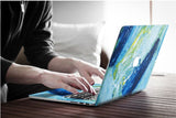 Macbook Decal Skin | Paint Collection - Blue Ink Paint - Case Kool