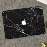 Macbook Decal Skin | Marble Collection - Black Marble - Case Kool