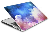 KECC Macbook Case with Cut Out Logo + Keyboard Cover, Screen Protector and Sleeve Package | Galaxy Space Collection - Night Sky 2