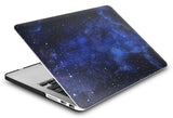 KECC Macbook Case with Cut Out Logo + Keyboard Cover, Screen Protector and Sleeve Package | Galaxy Space Collection - Night Sky 4