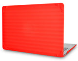KECC Macbook Case with Cut Out Logo | Color Collection - Red Luggage