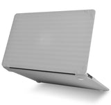 KECC Macbook Case with Cut Out Logo + Keyboard Cover | Color Collection - Silver Luggage